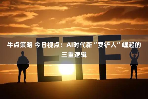 牛点策略 今日视点：AI时代新“卖铲人”崛起的三重逻辑