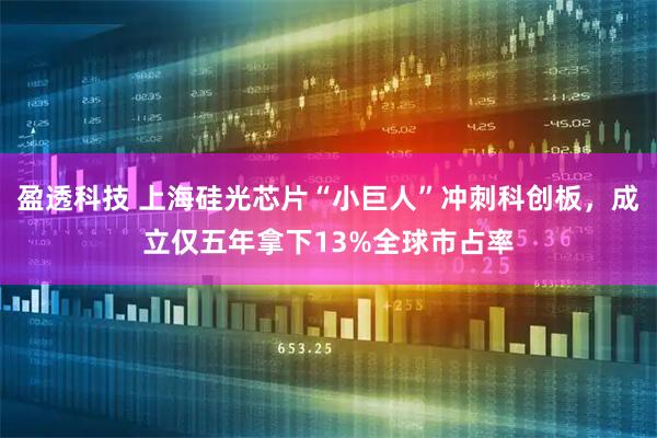 盈透科技 上海硅光芯片“小巨人”冲刺科创板，成立仅五年拿下13%全球市占率